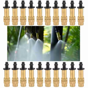 Set 10pcs Kepala Semprotan Taman Tekanan Tinggi - Kompatibel dengan Selang Air 4/7mm