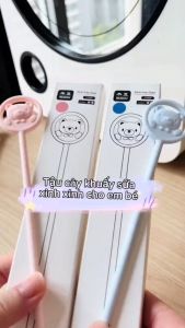 Que Khuấy Sữa Bột Chất Liệu Silicone Hình Gấu An Toàn Không Chứa BPA