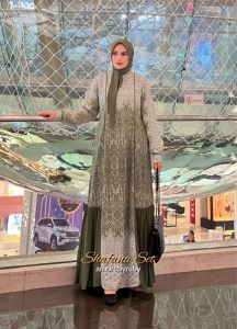 gamis set hijab produk Amore by ruby edisi shafana