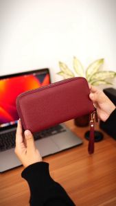 Long Wallet Double Zipper Jayuwan Leather