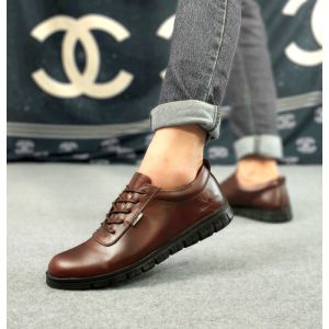 Dolcimod - Sepatu Kulit Pria Casual Kerja Kantor Temali Formal Kerja Kantoran Casual Oxford Cowok Keren Boots Dinas Elegant Derby Shoes Termurah Yongki Komaladi Terlaris Vistrand 38-44 Mewah Cibaduyut