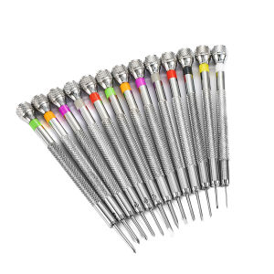 Bộ Tuốc Nơ Vít Dành Cho Thợ Đồng Hồ 13 Chiếc Bộ Dụng Cụ Bằng Thép Chuyên Nghiệp Đầu Phẳng 06mm-20mm Để Sửa Chữa Đồng Hồ Tháo Gỡ & Lắp Ráp