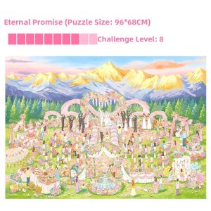 MAODETIANKONGZHICHENG | Romantic Gift 2000-Piece Challenging Puzzle for New Couples 2000 Pieces