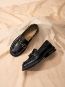 Classic Buckle Loafers Autumn Ladies Shoes