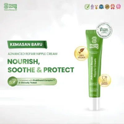 MOM UUNG Nipple Cream 15ml - Krim Puting Lecet Aman Masuk Mulut Bayi