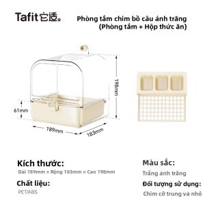 Tafit | Trạm Tắm và Cho Ăn Vẹt Chống Bắn