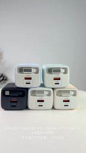 Bộ Sạc Nhanh USB Type C 65W Với Cáp Rút Gọn Bộ Chuyển Đổi Du Lịch Đa Năng PD Cho iPhone 15/16 Samsung - Bộ Sạc Điện Thoại Di Động