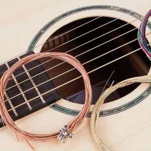Guitar Accessories 6pcs/set Brass Red Copper Color Steel Core Copper Alloy String Folk Acoustic Guitar String