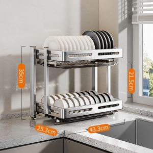 GUANGMANZHI | Kệ Bếp Đa Năng Gấp Được Có Chức Năng Thoát Nước