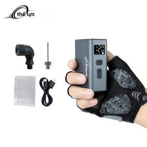 Máy Bơm Xe Đạp Điện 120PSI Dành Cho Xe Đạp Điện Đường Trường & Leo Núi Cắm Trại Ngoài Trời Tự Động Ngắt Với Van Presta/Schrader Hợp Kim Nhôm