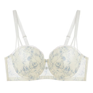 Slimming Gathering Side Breast Support Anti-sagging Plus Size Bra