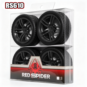 Lốp Xe Đua RC Tỷ Lệ 1/10 RED SPIDER 4 Chiếc Lốp Bánh Xe Lục Giác 12mm Dành Cho Xe Đường Trường Tamiya TT01 XV01 Xe Du Lịch Đường Phố