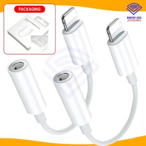Mengubah Jack Audio 8 Pin ke Jack 3.5mm Universal untuk iPhone 7/8/X/XR/XSMAX/11/12/13/14 PROMAX