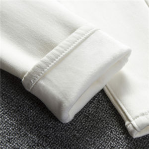 Quần Jeans Denim Lót Lông Cừu Dày Màu Trắng Cho Nữ Quần Ôm Dáng Ôm Dáng Mùa Đông Quần Jeans Thường Ngày Cạp Cao Quần Ôm Dáng