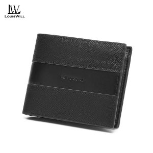 LouisWill Mens Wallet Cash Slot Simple Short Wallet Soft PU Business Wallet Retro Wallet Multi-Card Position Wallets Travel Purses Coin Wallet