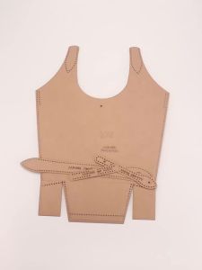1set DIY Leather Pattern Drawing Kraft Paper Template Mold for Manual Cutting & Sewing of Vegetable Basket Crossbody Bag