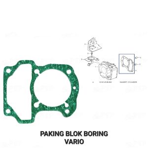 Paking Blok Boring Bawah Megapro New Monoskok - Packing Peking Gasket Cylinder Silinder Block Seher Seker Buring Honda Verza Versa