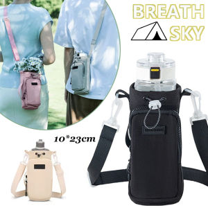 Portable Water Bottle Bag with Adjustable Shoulder Strap Thermal Vacuum Mug Cup Sleeve Cup Insulated Protective Cover