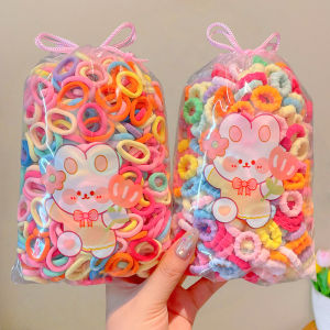 Princess Style Hair Accessories for Girls Non-Damaging Towel Rings Thumb Rubber Bands Baby Head Ropes for Braiding Hair