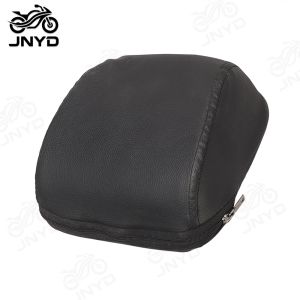 JNYD Motorcycle Black PU Leather Sissy Bar Backrest Cushion Back Pad For Harley Sportsters XL883 XL1200 883 1200 48 2004-UP