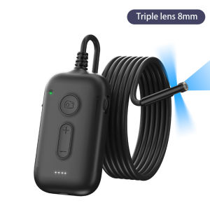 WIFI Endoscope HD1080P Single Dual Triple Lens Wireless Pipe Inspection Borescope Camera Car Checking Waterproof LEDs 2600mAh