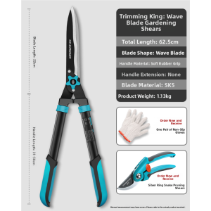 MONLEYTA | German Horticulture Large Pruner Scissors Lawn Green Hedge Garden Pruning High Branches Specialized Tree Branch Cutting Scissors