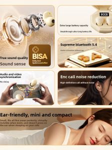 ZHANXINGZHE | Hidden Wireless Sleep In-Ear Sport Noise-Canceling Bluetooth Earphones