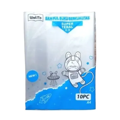 1 Pak Sampul Buku Walito Plastik Super Tebal