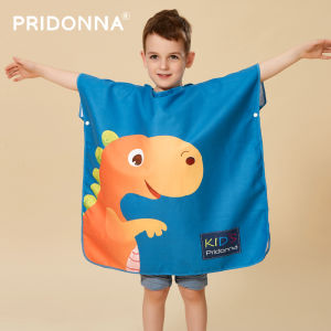 Childrens Bathrobes Quick-Drying Hot Spring Swimming Cloak Baby Absorbent Towel Cartoon Print Holiday Beach Towel Sunscreen Cloak