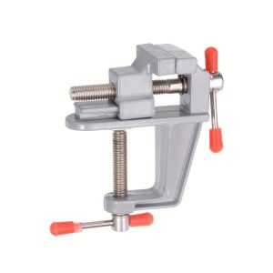 Mini Jewelry Table Bench Clamp Vise Aluminum Muliti-Funcational Jewelers Miniature Bench Vice for DIY Craft Fixed Repair Tool