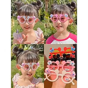 TRENDY Kacamata Fashion Anti Radiasi Kacamata Anak Mouse Pita Imut Sunglasses