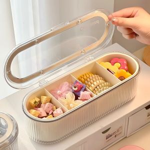 Kids Hair Accessory Organizer Baby Rubber Band Hairpin Girl Cute Hairpin Hair Ring Head Accessories Compartment Jewelry Box