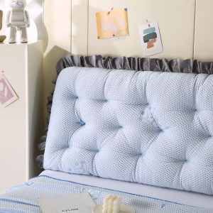 Ghế Dựa Đầu Giường Bằng Vải Mềm Phong Cách Hiện Đại Đơn Giản Có Thể Tùy Chỉnh Hình Chữ Nhật Không Thể Tháo Rời Màu Trơn