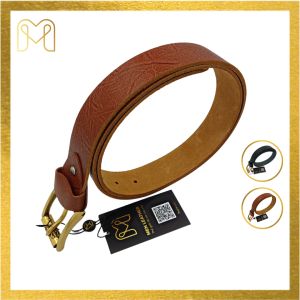 Thắt lưng nam thắt lưng da bò size 4cm khóa kim cao cấp chính hãng Men Leather MD3R2 có tặng kèm cây đục lỗ dây nịt nam hàng hiệu đẹp