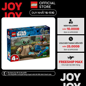 LEGO STAR WARS 75443 Đồ Chơi Lắp Ráp Ngôi Nhà Của Grogu (107 chi tiết)
