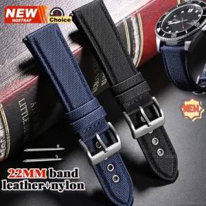 Quick Release Band 22mm Smartwatch Leather Nylon Watch Strap Women Men Wristband for Seiko Bracelet for Rolex Sailcloth Bands