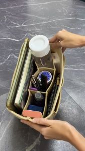 FELT BAG ORGANIZER tote handbags insert holder for cosmetics portable travel storage