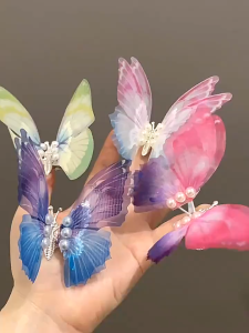 3D Moving Butterfly Hair Clip Women Colorful Glitter Big Butterfly Hair Clip for For Girls Kids Hairgrip Barrette Hair Accessories
