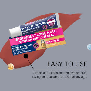 Oralhoe Denture Adhesive Comfortable Beautiful Care For Loose Dentures Daily Care Teeth Fixing Adhesive 40g