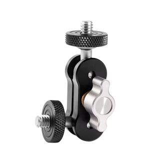 Giá Đỡ Máy Quay Phim Super Clamp 360 Độ ° Bộ Chuyển Đổi Đầu Bi Kép Ballhead Magic Arm Dành Cho Máy Ảnh DSLR Đèn LED Gopro Điện Thoại
