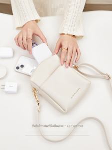 กระเป๋าสะพายข้างหนังนิ่มสำหรับใส่โทรศัพท์มือถือ ขนาดกะทัดรัด สำหรับผู้หญิง กระเป๋าสะพายข้างแบบสะพายข้าง ทรงเรียบง่าย สีสันสดใส