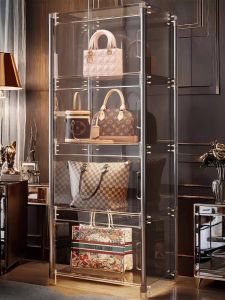 Dustproof Illuminated Home Display Storage Shelf