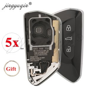 5pcs Remote Smart Car Key Shell For Volkswagen Golf 8 MK8 ID.3 ID.4 Cupra Skoda Octavia A8 SEAT Leon MK4 2020 2021 KD HZ25 ZB25
