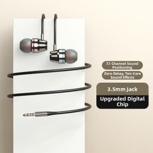 ERYE | Wired In-ear Gaming Headphones Type-C Round Connector Angled Jack