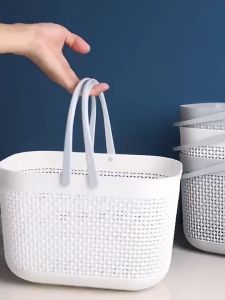 Portable Shower Caddy Basket Bathroom Storage Basket Home Kitchen Organizer Bin