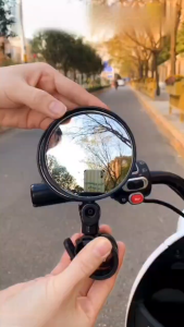 Bicycle Rearview Mirror 360 Degree Rotation Auxiliary Convex Mirror Handlebar Mount Cycling Bike Rear View Mirrors