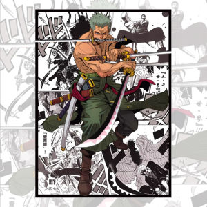 Bandai | 60 PCS 67×92mm ONE PIECE Art Holographic Anime Card Sleeves Top Loading Board Game Card Sleeves Protector for TCG/PTCG/PKM