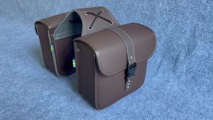 Cặp Túi Da Treo Hông Xe Motor Xe Máy 25cm