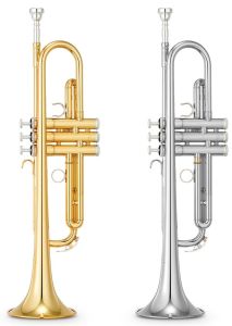 Original Yamaha tube body key type Kebo trumpet KTR-4335GS B-key silver plated instrument beginners performance