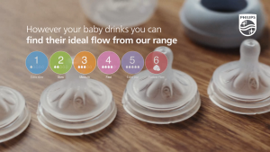 Philips Avent Natural Response Glass Baby Bottle Medium Flow (8oz/240ml) SCY933/01